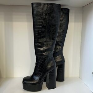 Chunky Platform Heeled Boot